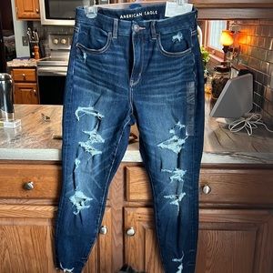American eagle curvy high rise jegging - the dream jean size 6 short - high rise